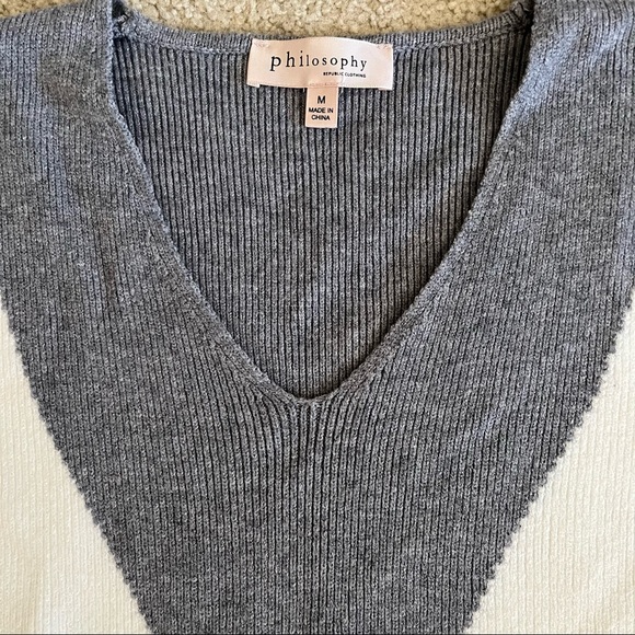 NWOT Philosophy Chevron Sweater - Picture 2 of 6